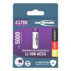 Li-Ion battery 21700 type 5000 (min. 4900 mAh) with USB type C charging socket