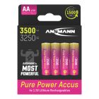 Pure Power Li-Ion battery AA / HR6 type 3500 (min. 3250 mAh)