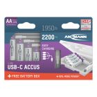 Li-Ion batteries AA / HR6 type 2200 (min. 1950 mAh) 4pcs. cardboard box