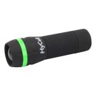 LED torch Zoom-Flashlight 1W-LED battery-powered