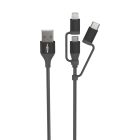 USB 3in1 Data and Charging Cable 120 cm