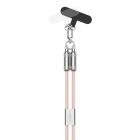 Lanyard cable USB type C to Lightning, 120 cm/pink
