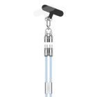 Lanyard cable USB type C to USB type C, 120 cm/blue