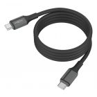 Magnetic Silicone USB-C to USB-C Cable, 120cm black