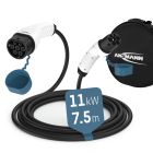 Car charger cable 11 kW type 2 750 cm