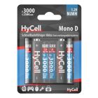 NiMH rechargeable battery D / HR20 type 3000 (min. 2500 mAh) 2pcs.