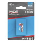 NiMH rechargeable battery 9V block / 6F22 180 mAh 1pcs.