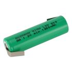 NiMH Rechargeable battery AA / HR6 / type 2100 (min. 1900 mAh) maxE with solder tail