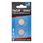 Lithium Coin cells CR2025 2pcs blister packaging
