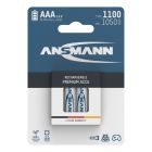  NiMH Rechargeable battery AAA / HR03 type 1100 (min. 1050 mAh) 4 pcs. blister packaging