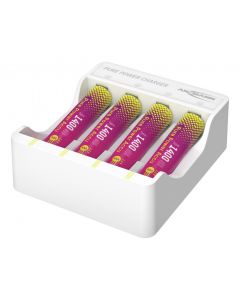 Pure Power Set 4× AAA / HR03 battery packs and charging module