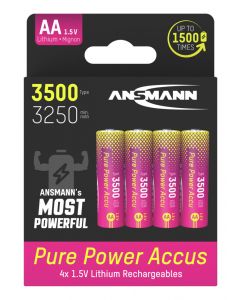 Pure Power Li-Ion battery AA / HR6 type 3500 (min. 3250 mAh)