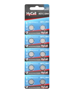 Alkaline Coin cells LR44 / LR1154 / AG13 10pcs blister packaging