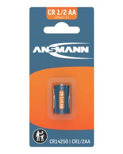 Lithium Battery CR 1/2 AA / CR14250 1pcs blister packaging
