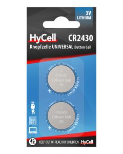 Lithium Coin cells CR2430 2pcs blister packaging