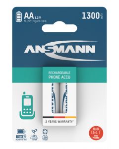 Dect NiMH Rechargeable battery AA / HR6 1300 mAh maxE 2 pcs.