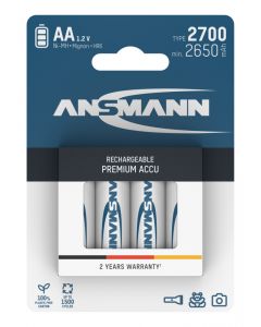  NiMH Rechargeable battery AA / HR6 type 2700 (min. 2650 mAh) 4 pcs. blister packaging