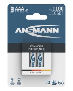  NiMH Rechargeable battery AAA / HR03 type 1100 (min. 1050 mAh) 4 pcs. blister packaging